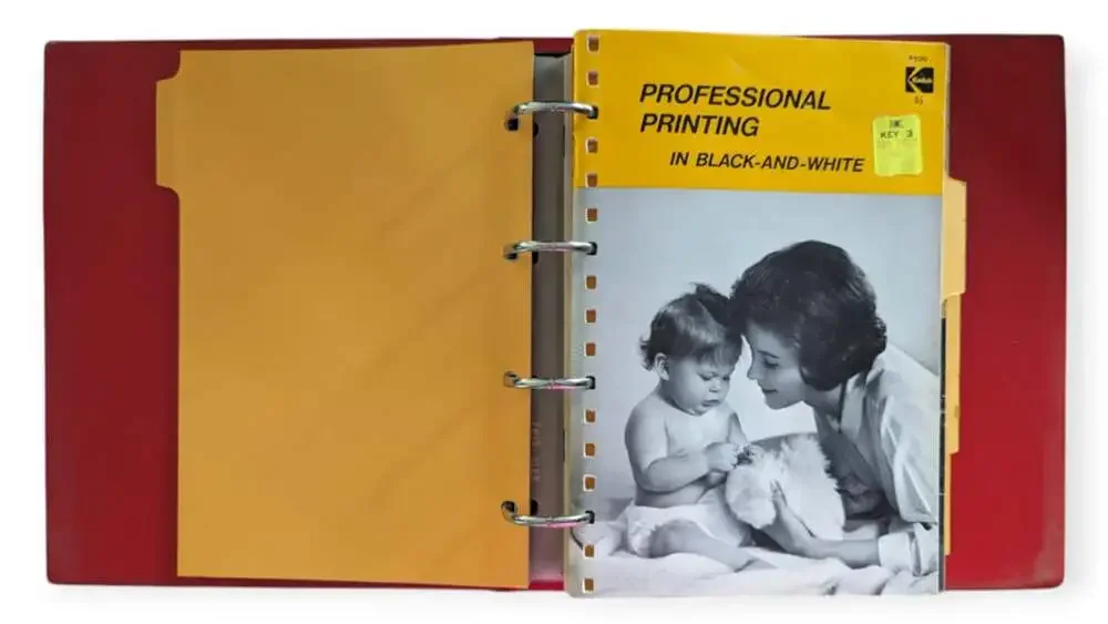 Kodak Photographic Notebook Binder Copyright 1972 6 Booklets 3 Ring Binder